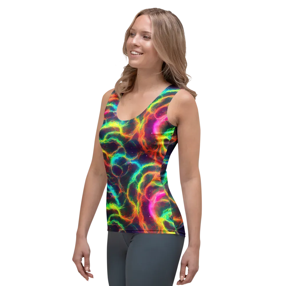 Hypercolor Tides on Women's Tank Top — Left Front
