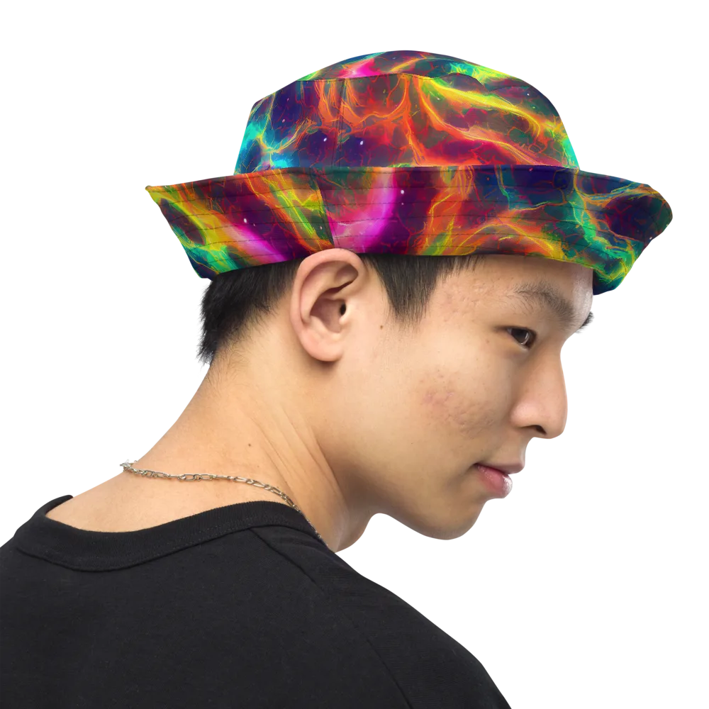 Hypercolor Tides on Reversible Bucket Hat — Right Outside