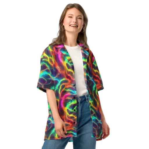 Hypercolor Tides on a Button Shirt