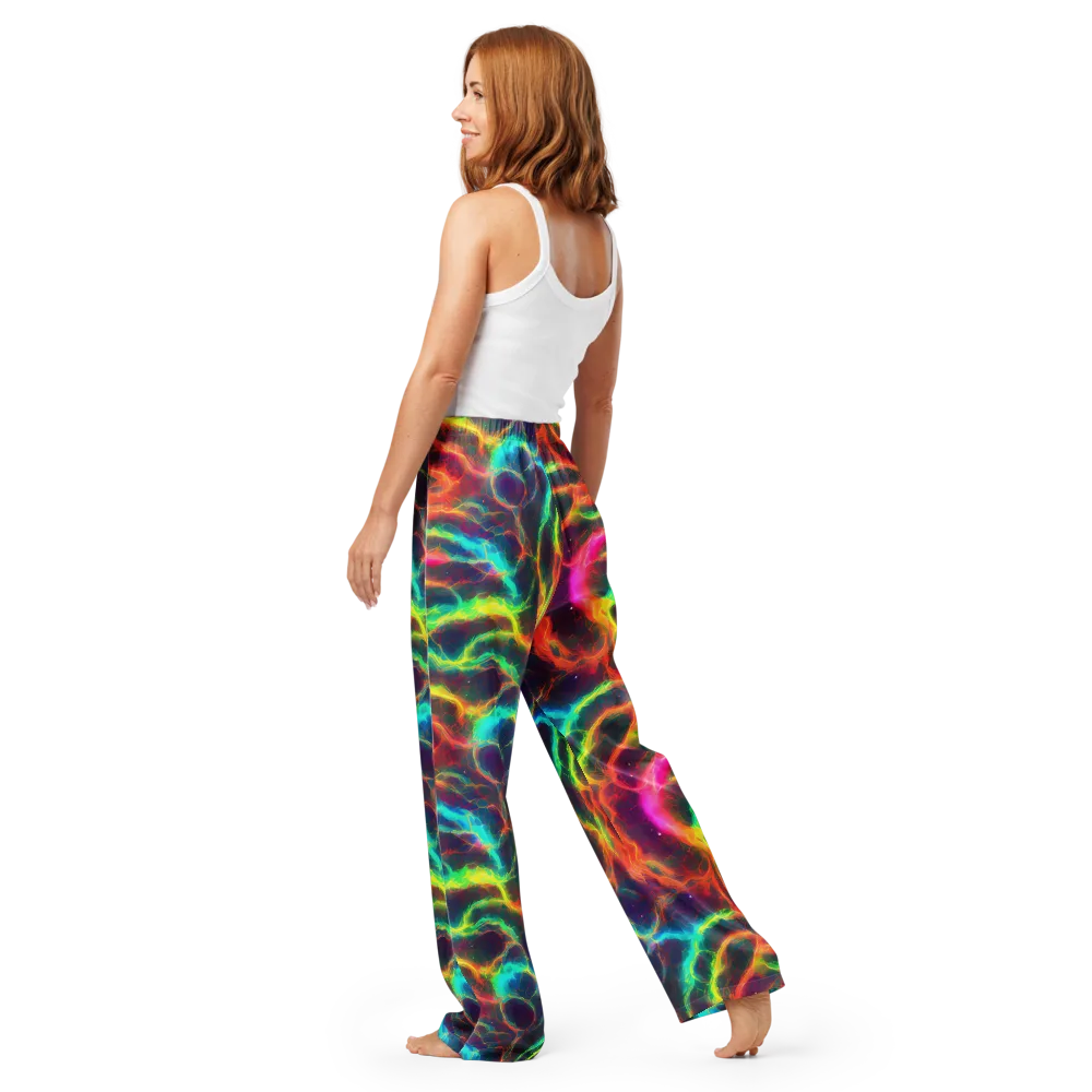 Hypercolor Tides on Women's Pajama Pants — Back