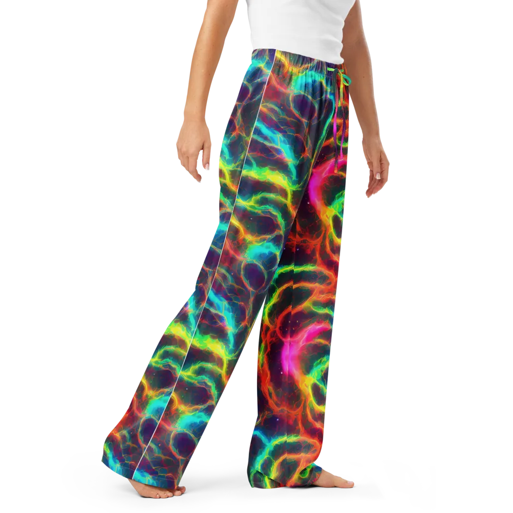 Hypercolor Tides on Women's Pajama Pants — Right Front