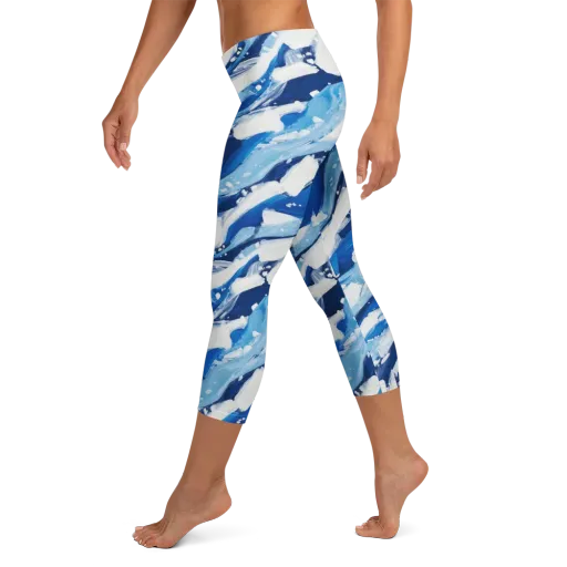 Arctic Current on a Capri Leggings