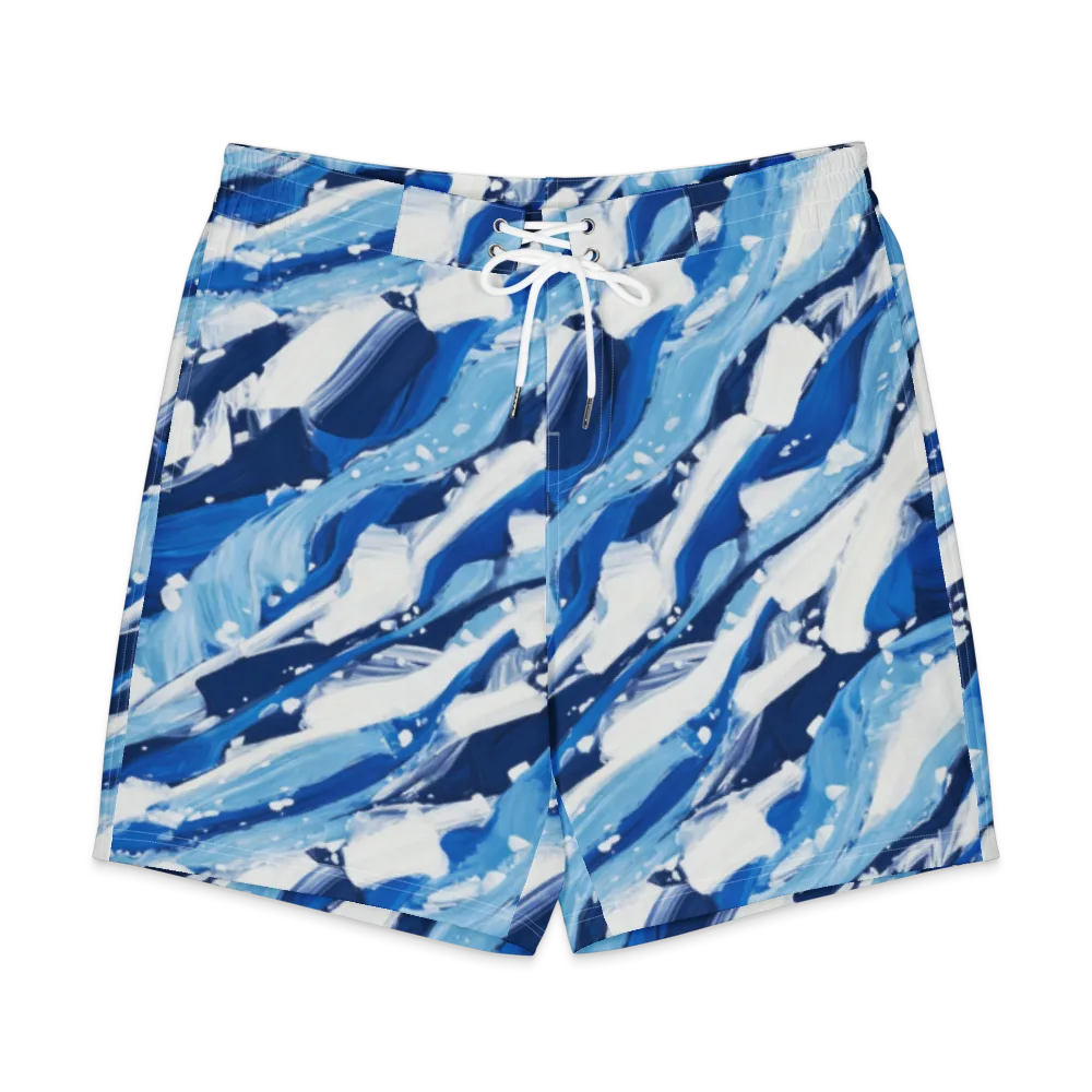 Arctic Current on Men's Board Shorts — Front