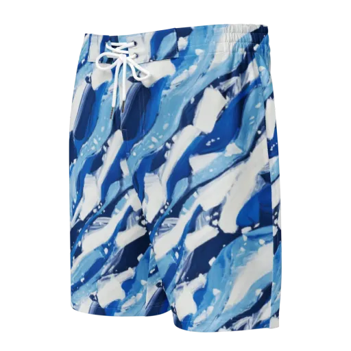 Arctic Current on a Men's Board Shorts