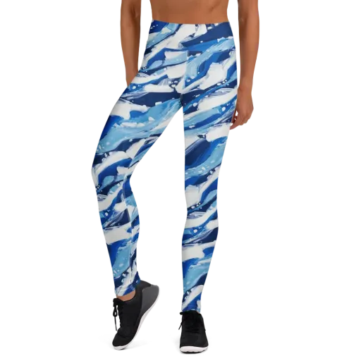Arctic Current on a Yoga Leggings