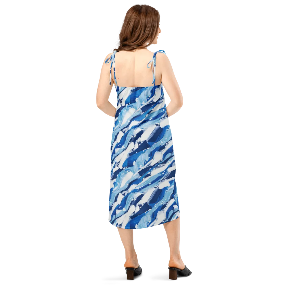 Arctic Current on Slip Dress — Back