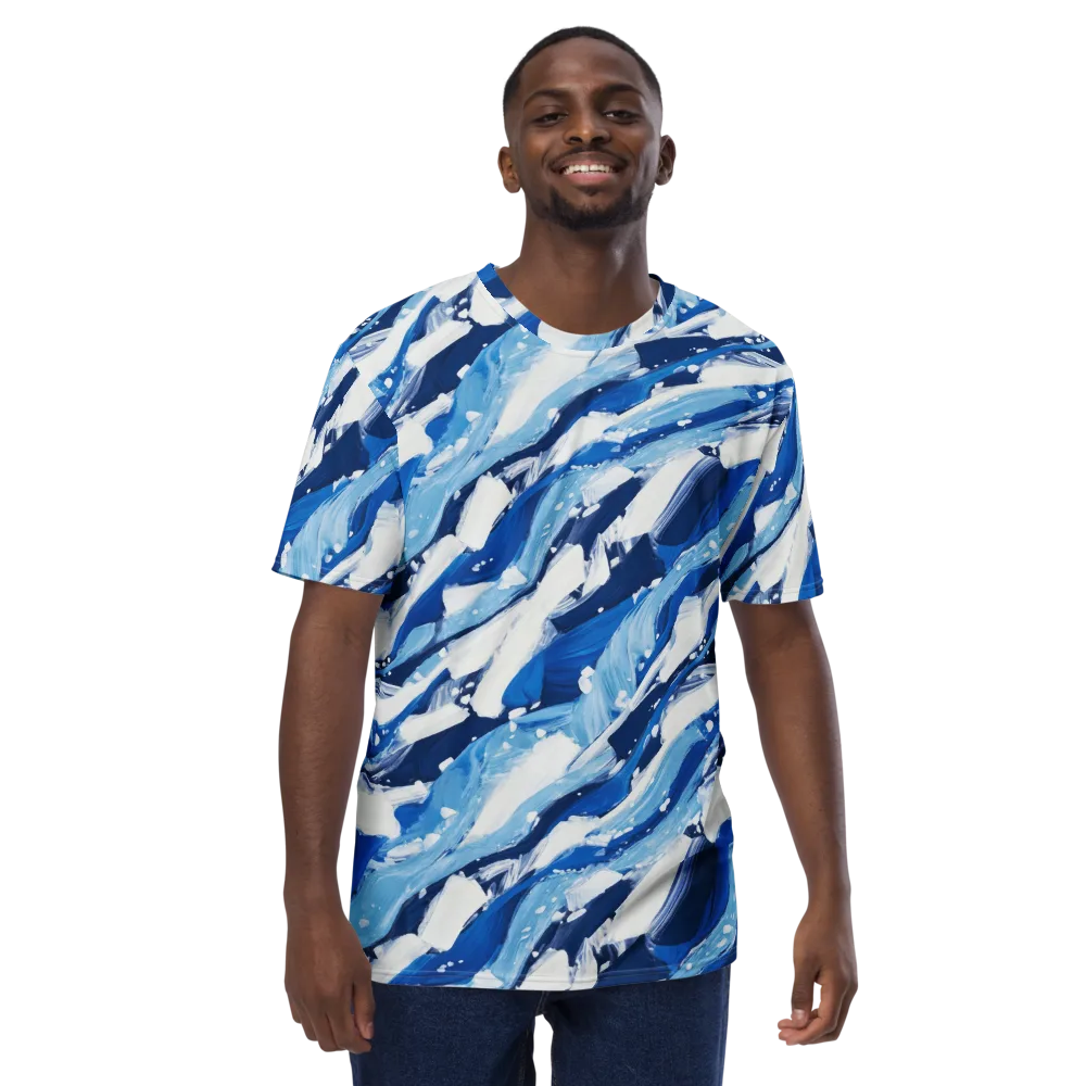 Arctic Current on Men's Crew Neck T-Shirt — Front