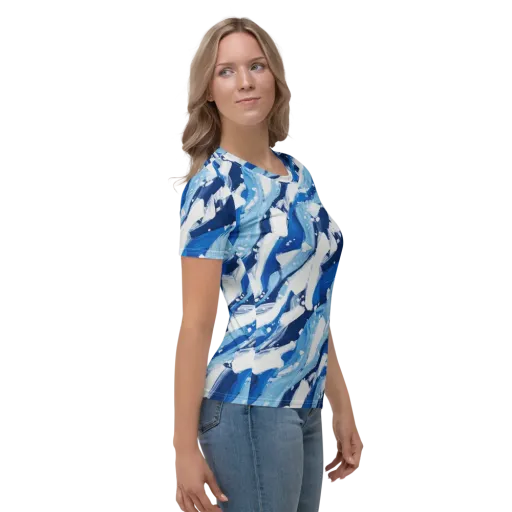 Arctic Current on a Women's Crew Neck T-Shirt