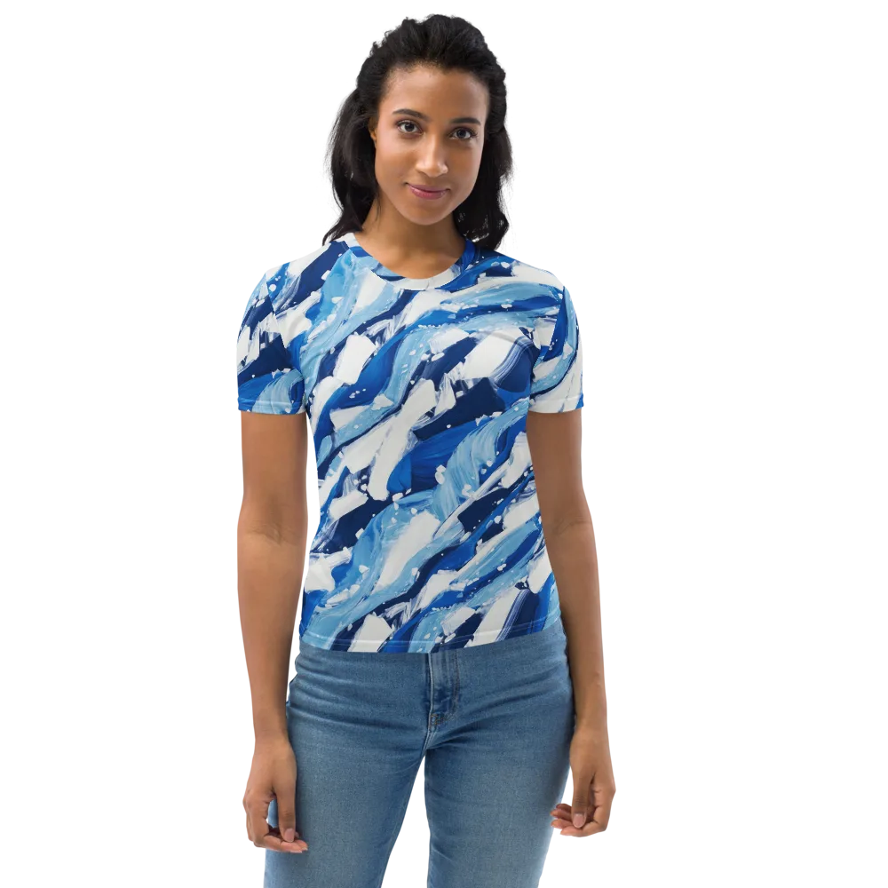 Arctic Current on Women's Crew Neck T-Shirt — Front