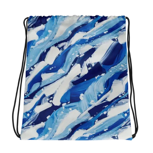 Arctic Current on a Drawstring Bag