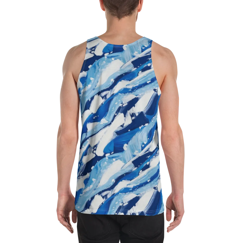 Arctic Current on Men's Tank Top — Back