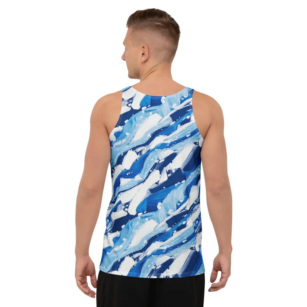 Arctic Current on Men's Tank Top — Back