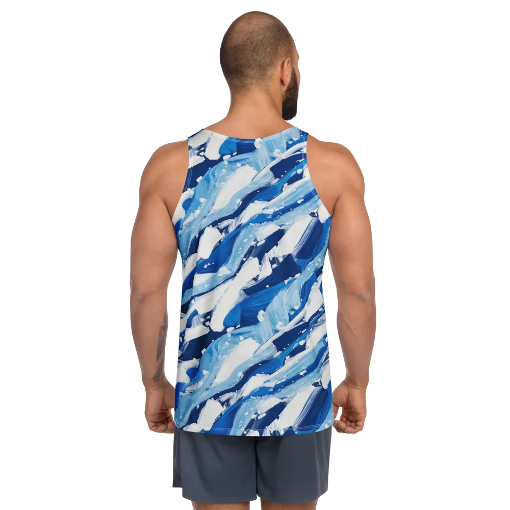 Arctic Current on Men's Tank Top — Back