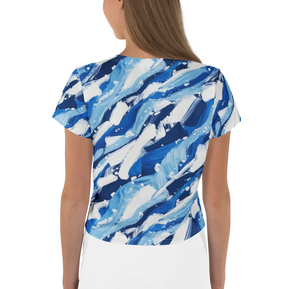 Arctic Current on Crop Tee — Back