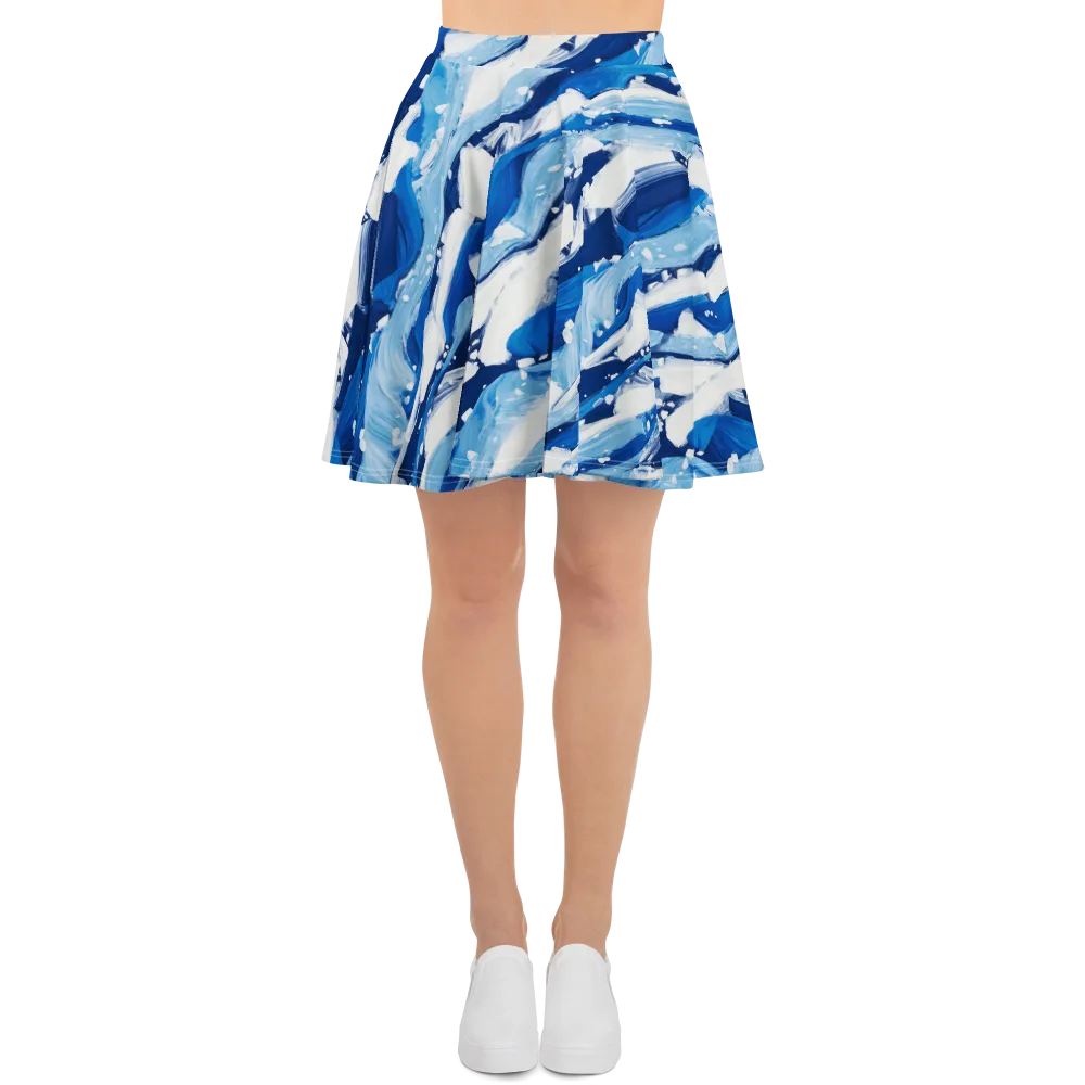 Arctic Current on Skater Skirt — Front