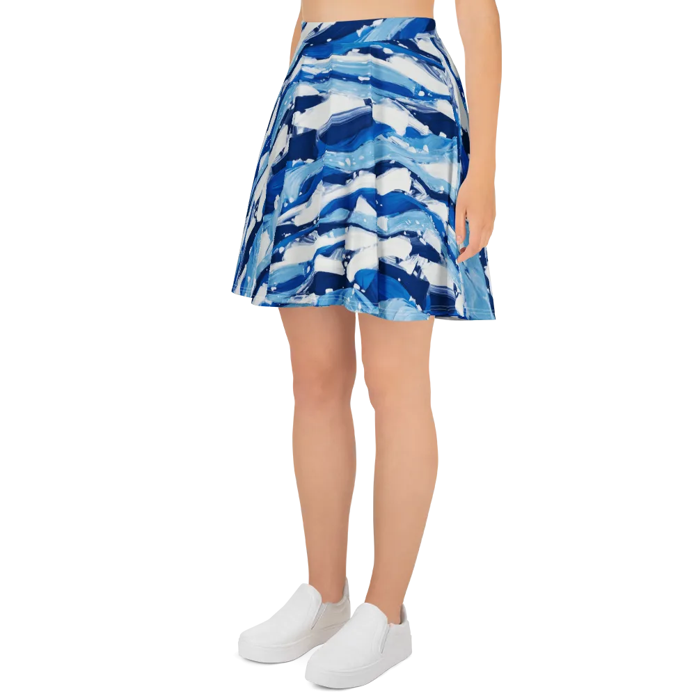 Arctic Current on Skater Skirt — Left