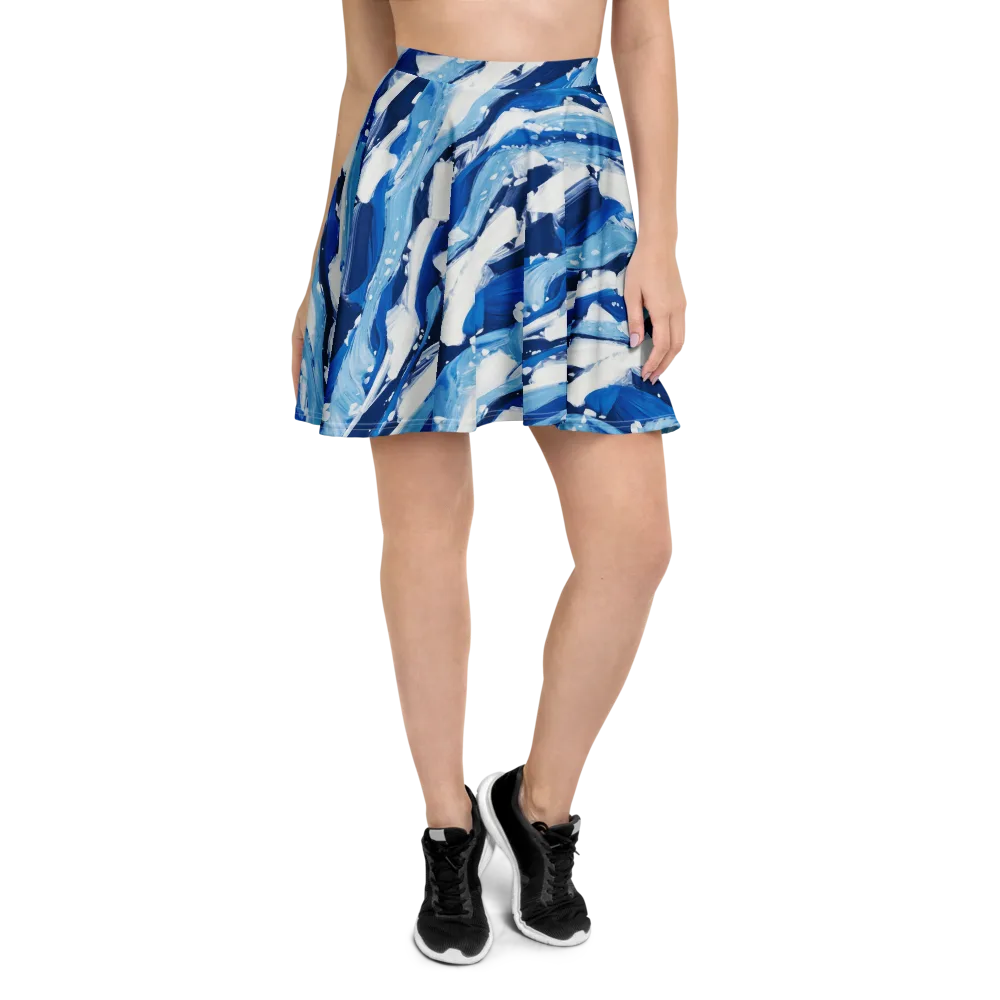 Arctic Current on Skater Skirt — Front