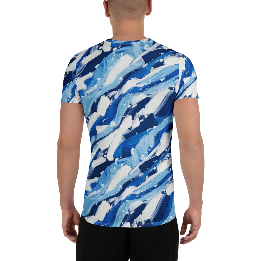 Arctic Current on Men's Athletic T-Shirt — Back