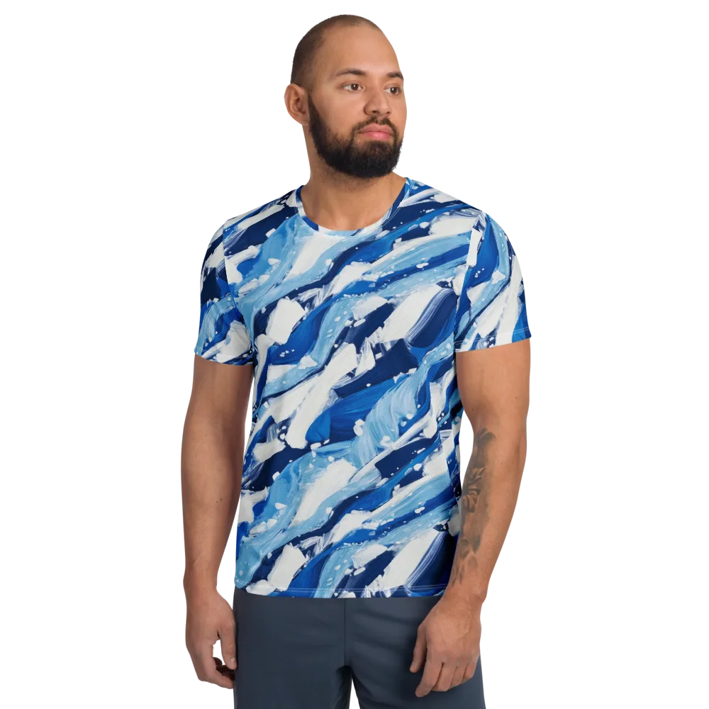 Arctic Current on Men's Athletic T-Shirt — Front