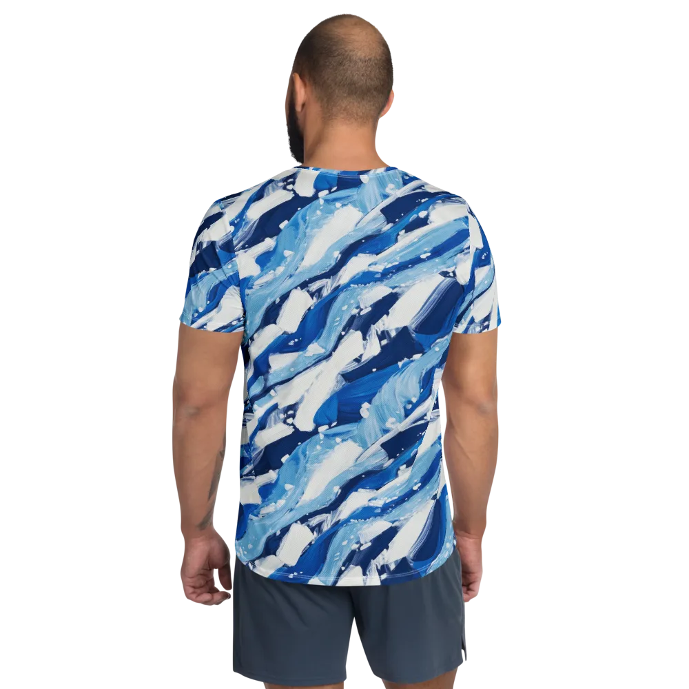 Arctic Current on Men's Athletic T-Shirt — Back