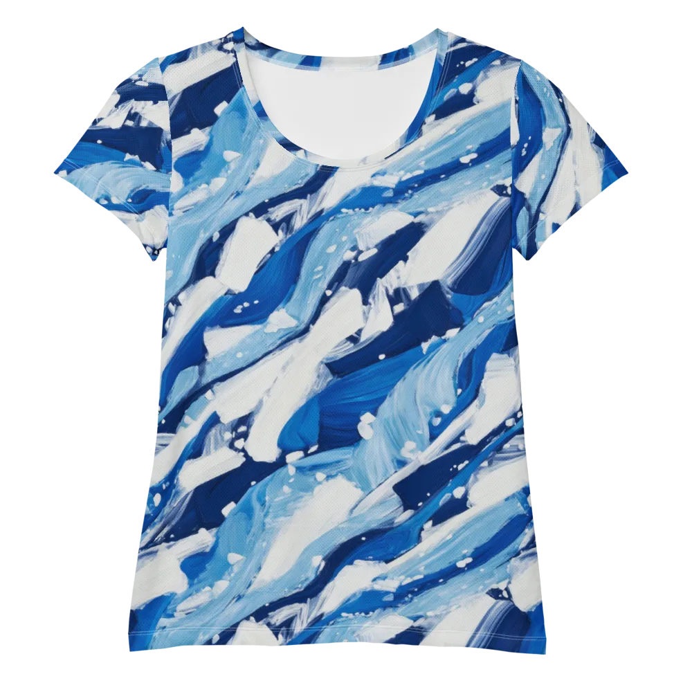 Arctic Current on Women's Athletic T-Shirt — Front