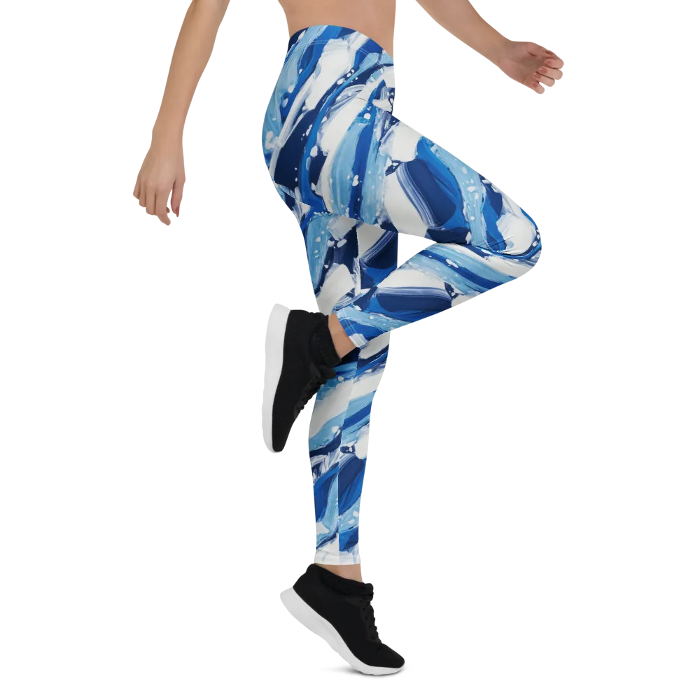 Arctic Current on Leggings — Right
