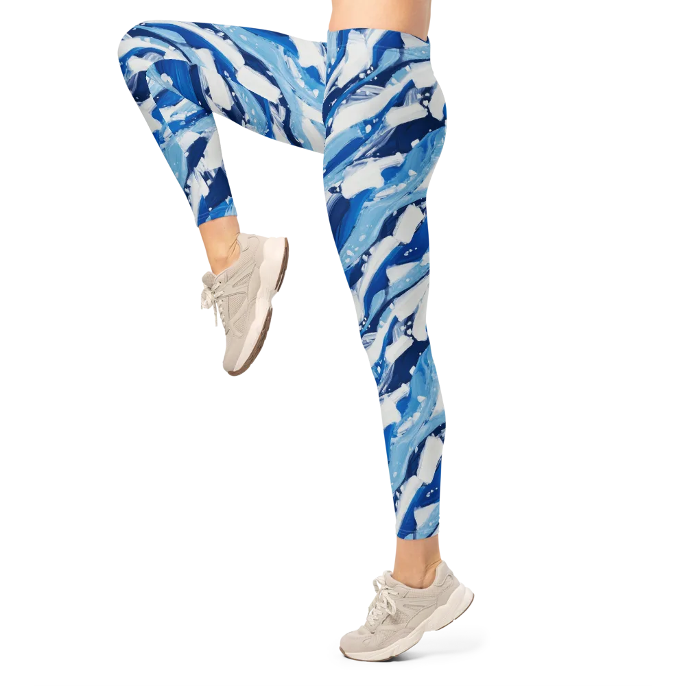 Arctic Current on Leggings — Left