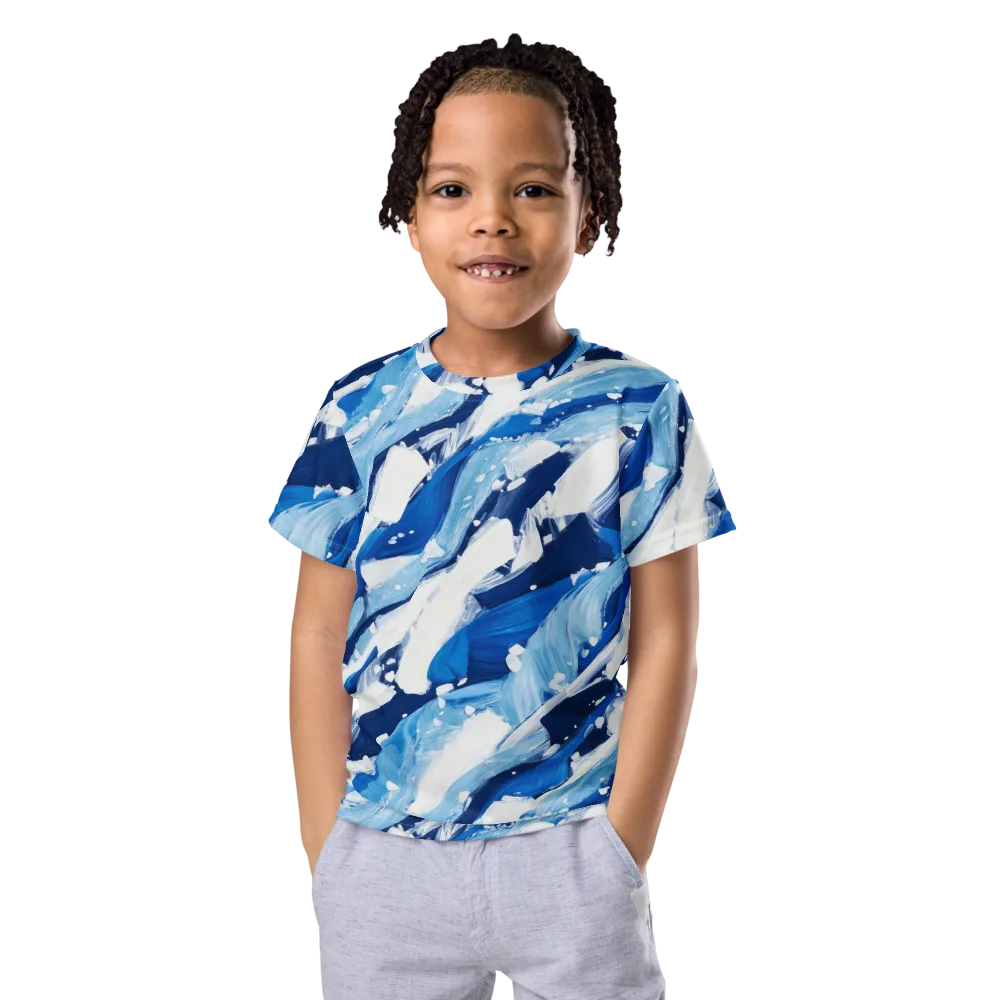 Arctic Current on Kids Crew Neck T-Shirt — Front