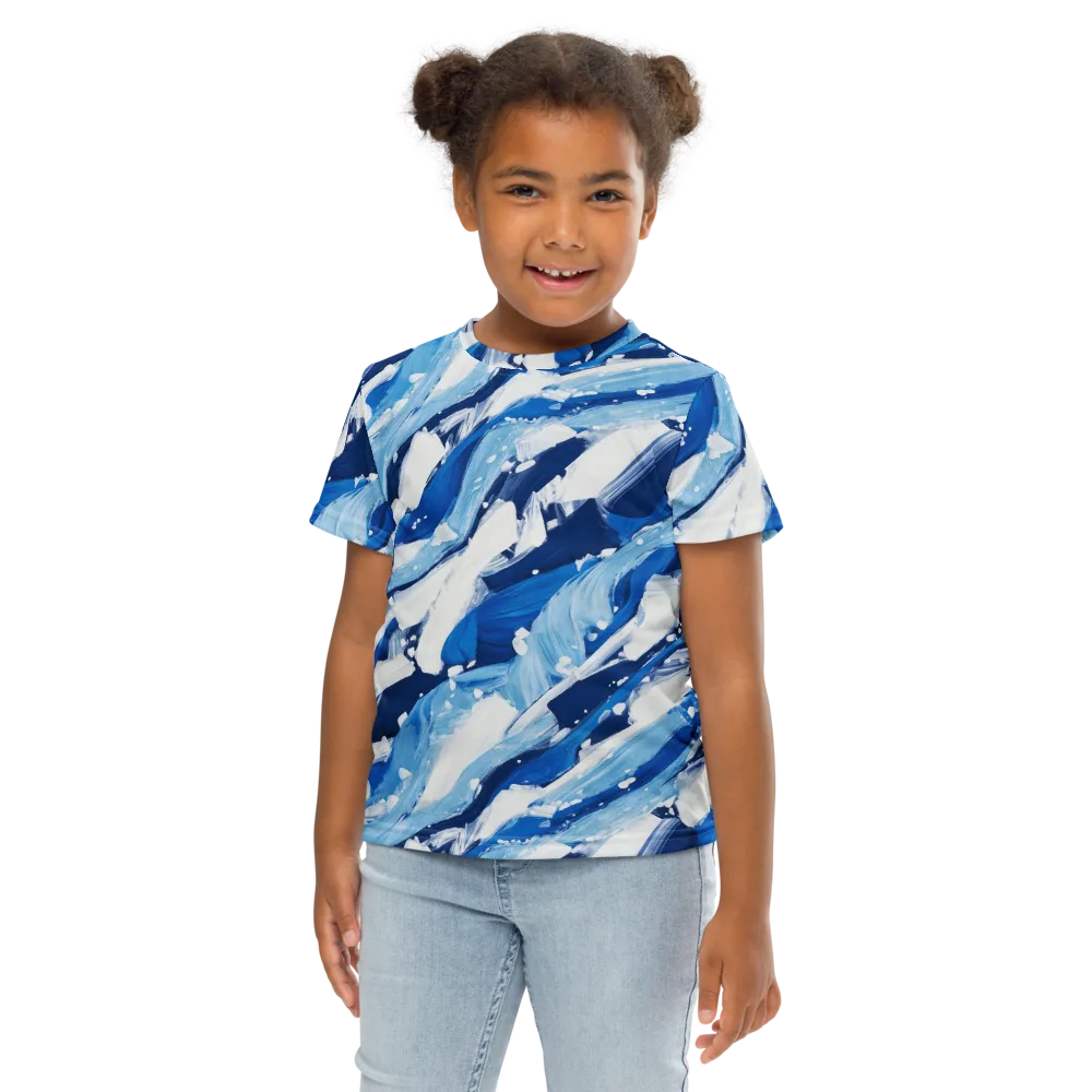 Arctic Current on Kids Crew Neck T-Shirt — Front
