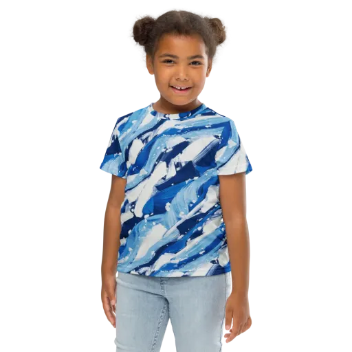 Arctic Current on a Kids Crew Neck T-Shirt