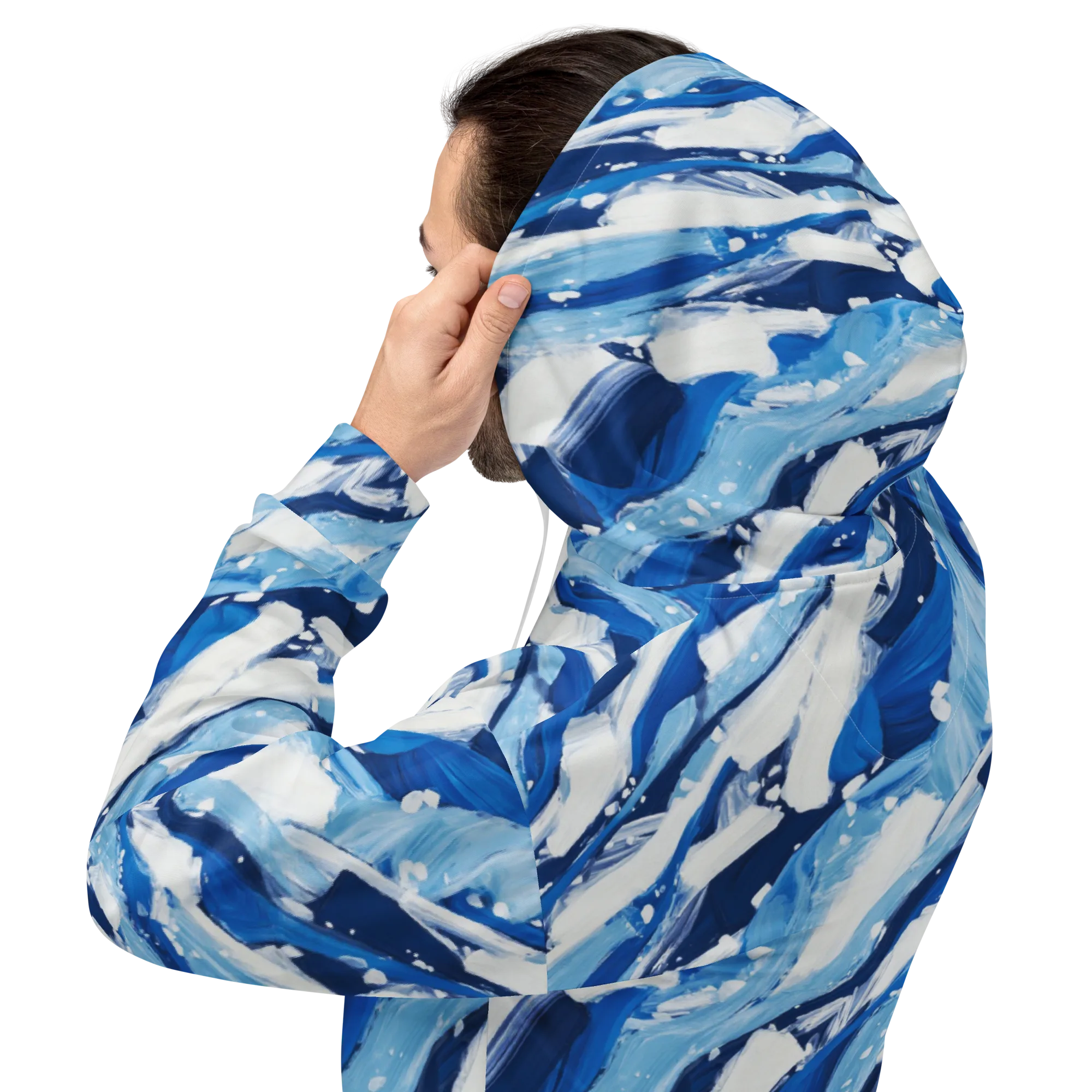 Arctic Current on Hoodie — Back