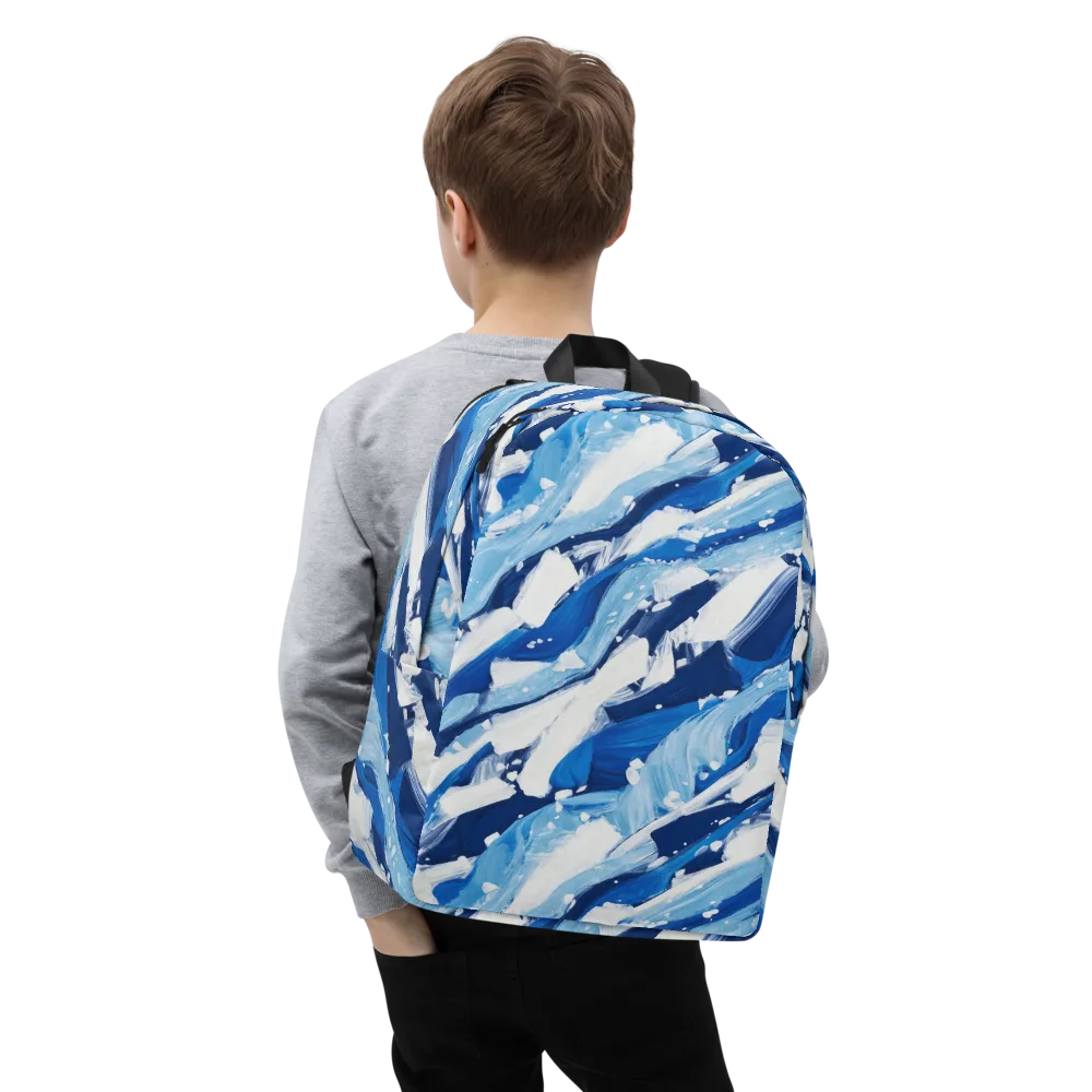 Arctic Current on Minimalist Backpack — Zoomed-in