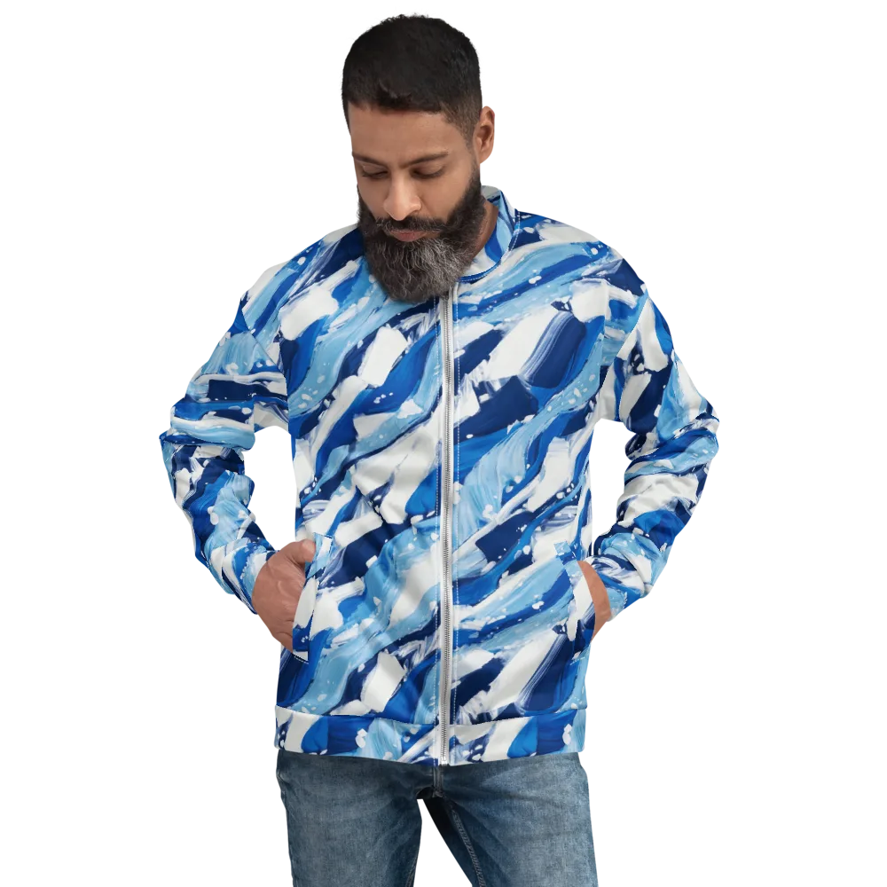 Arctic Current on Bomber Jacket — Front