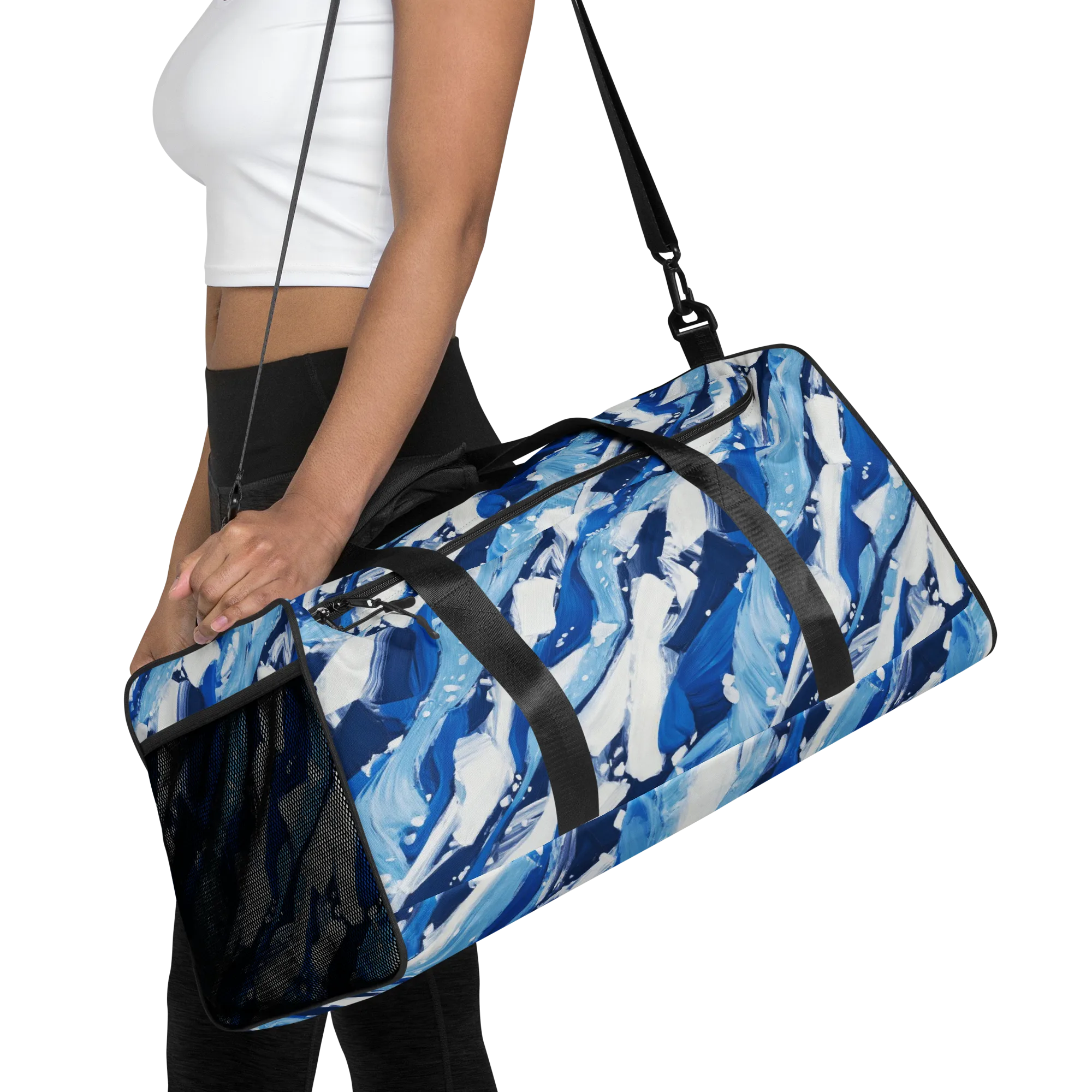 Arctic Current on Duffle Bag — Front