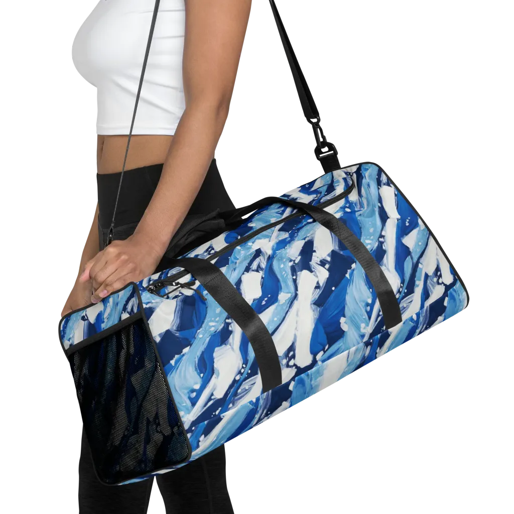 Arctic Current on Duffle Bag — Front