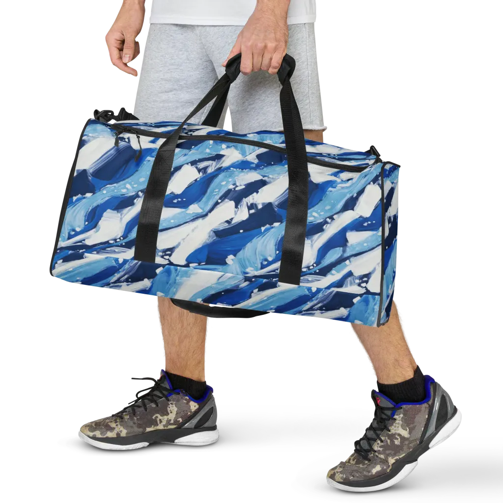 Arctic Current on Duffle Bag — Front