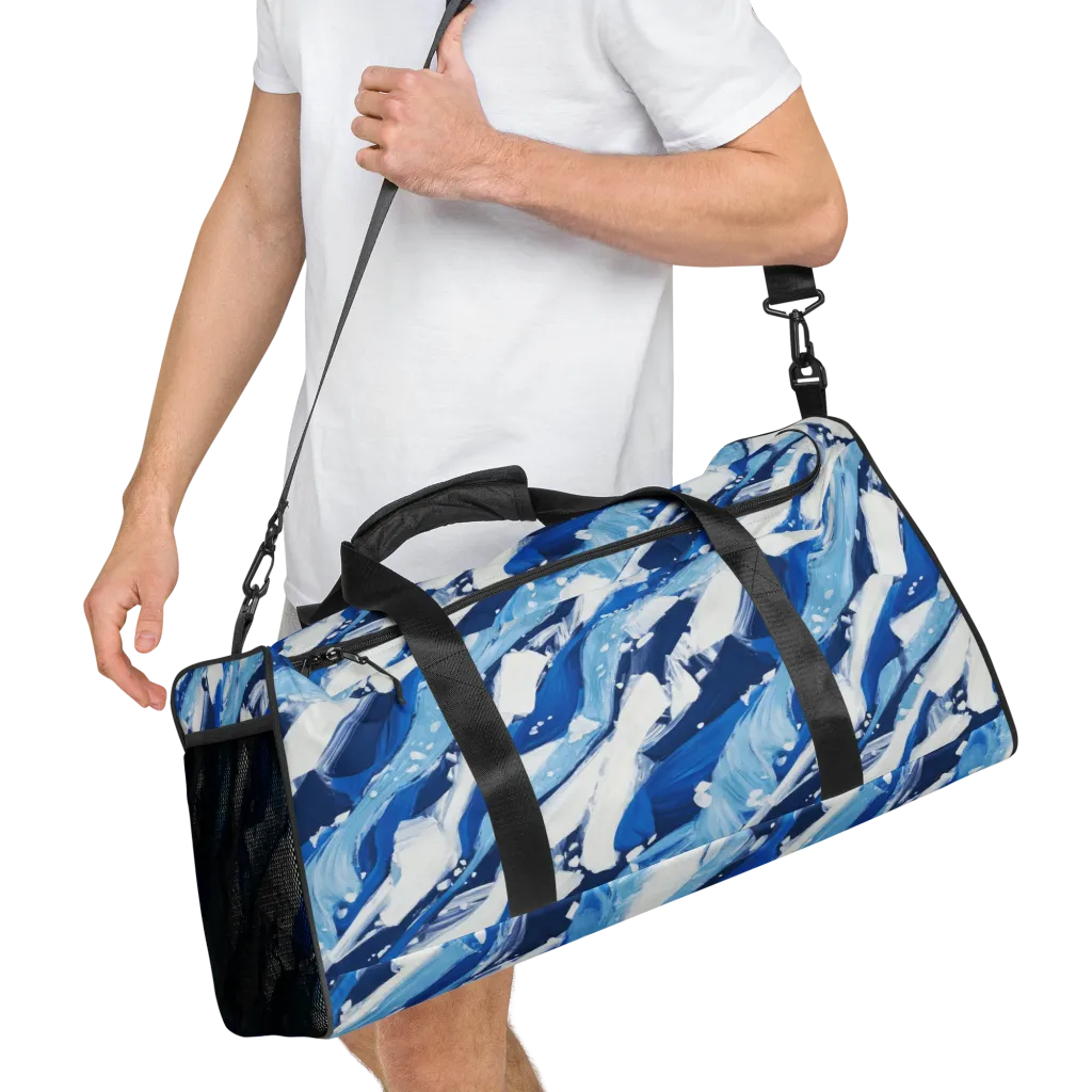Arctic Current on Duffle Bag — Right Front
