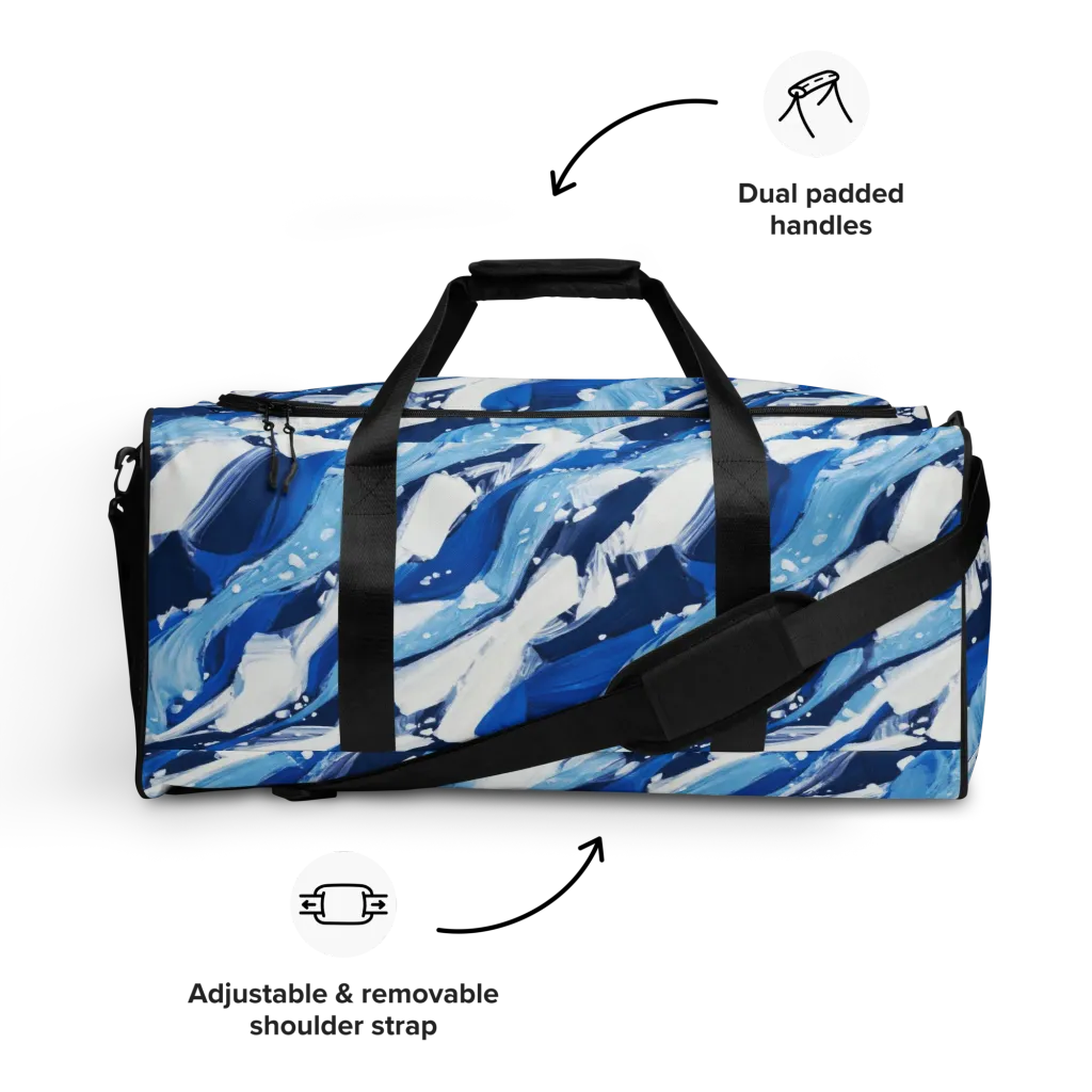 Arctic Current on Duffle Bag — Front
