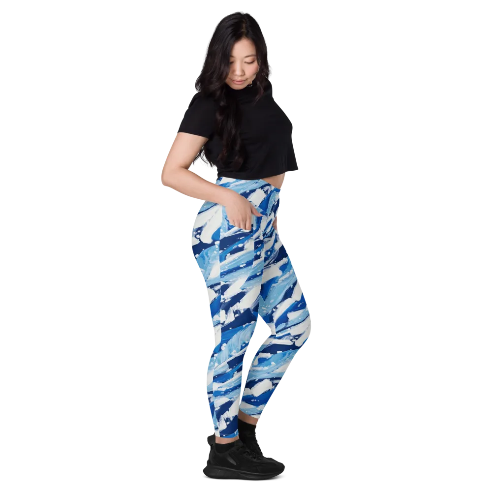 Arctic Current on Leggings with Pockets — Right