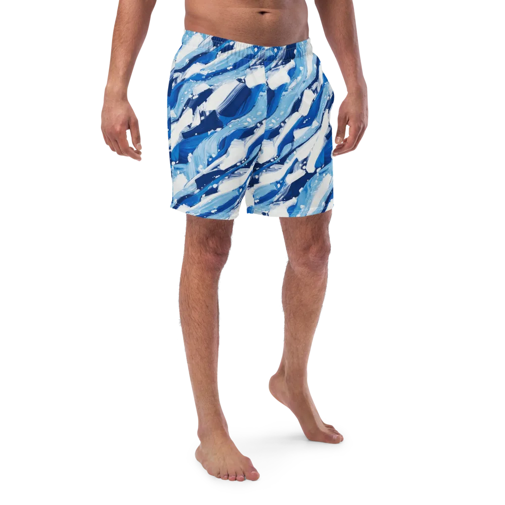 Arctic Current on Swim Trunks — Front