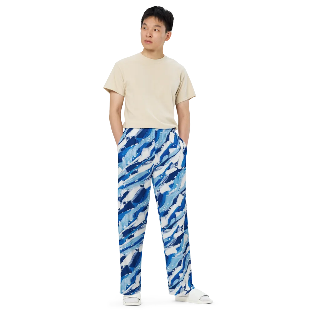 Arctic Current on Wide-Leg Pants — Front
