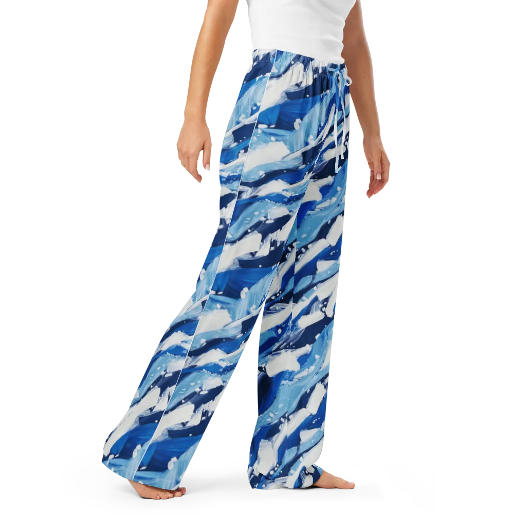 Arctic Current on Women's Pajama Pants — Right Front
