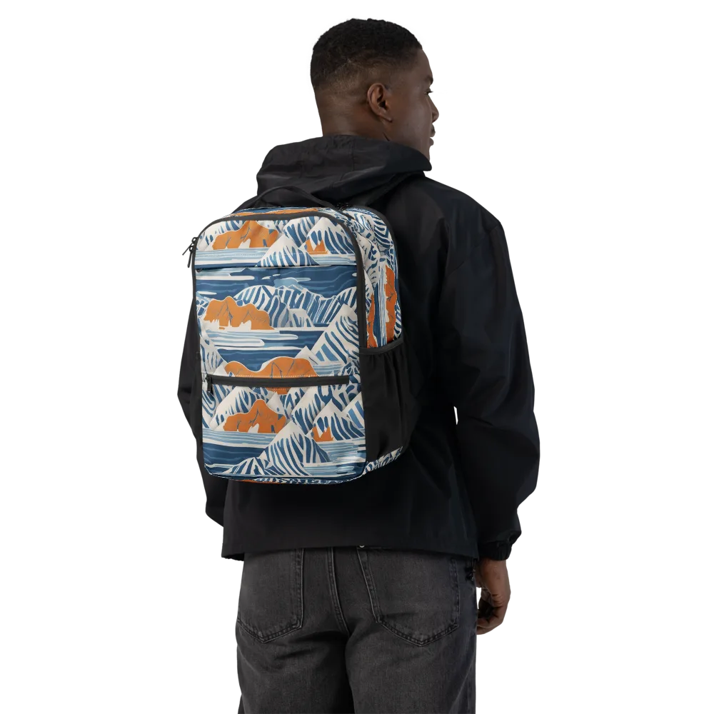Blue Ridge Drift on Utility Backpack — Back