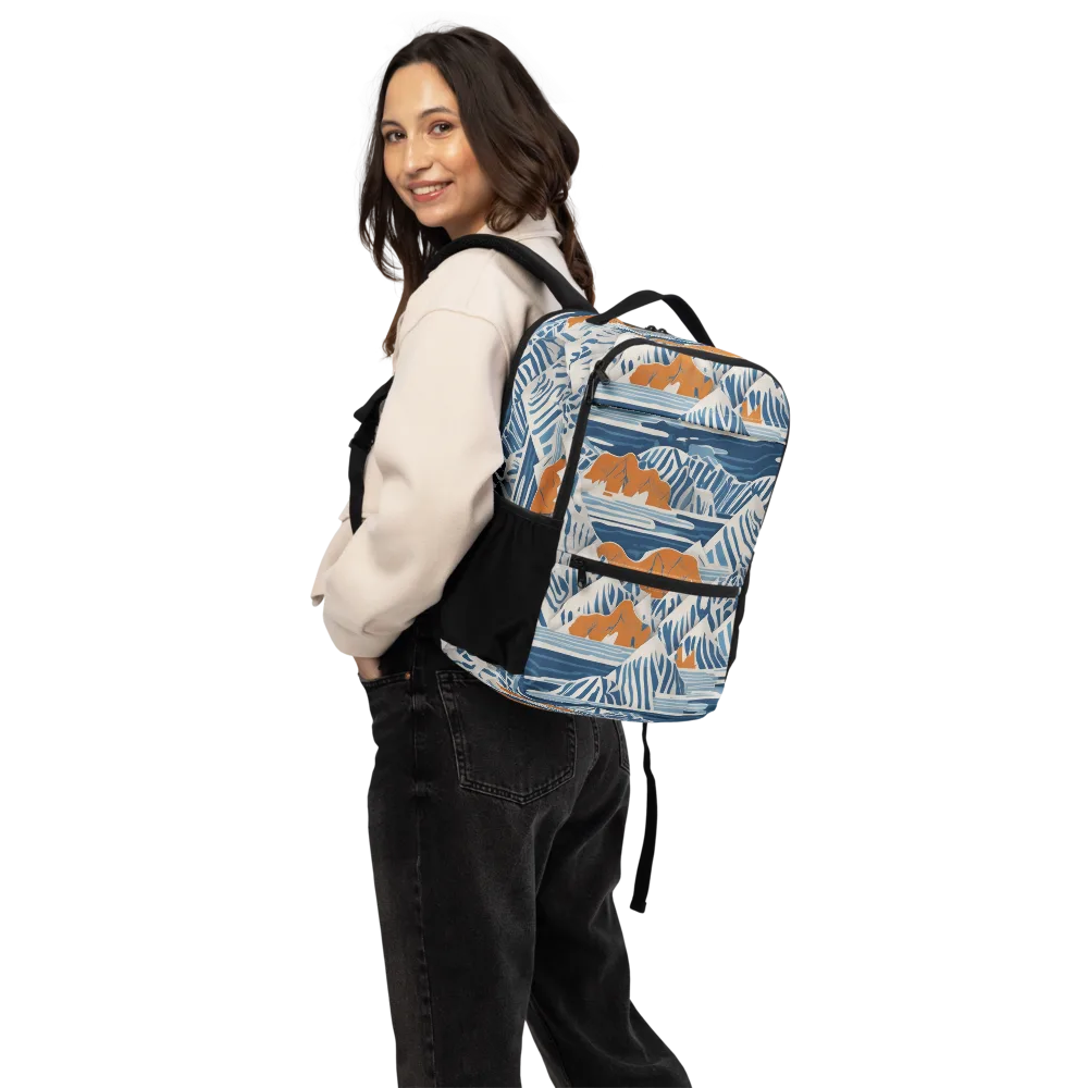 Blue Ridge Drift on Utility Backpack — Back