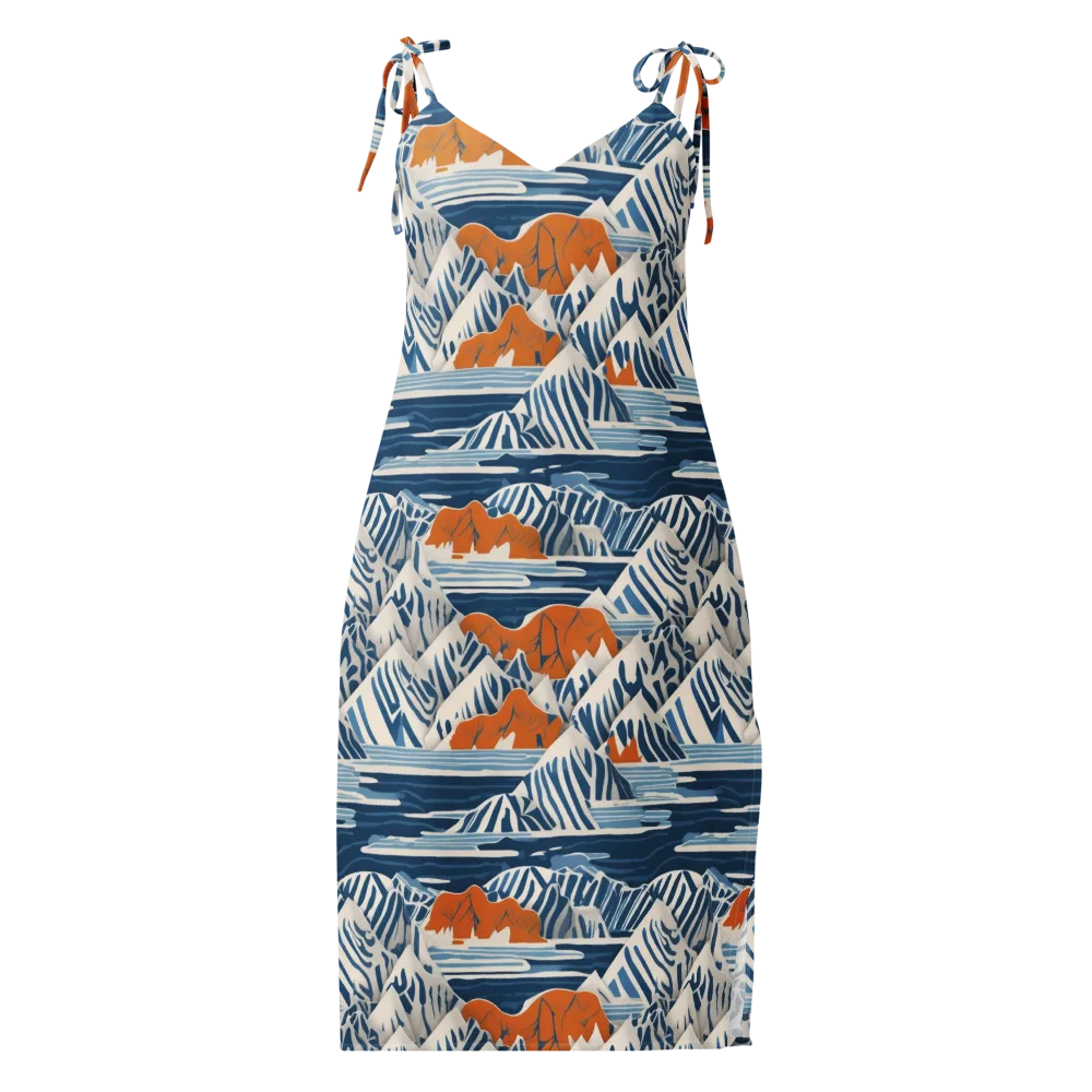 Blue Ridge Drift on Slip Dress — Front