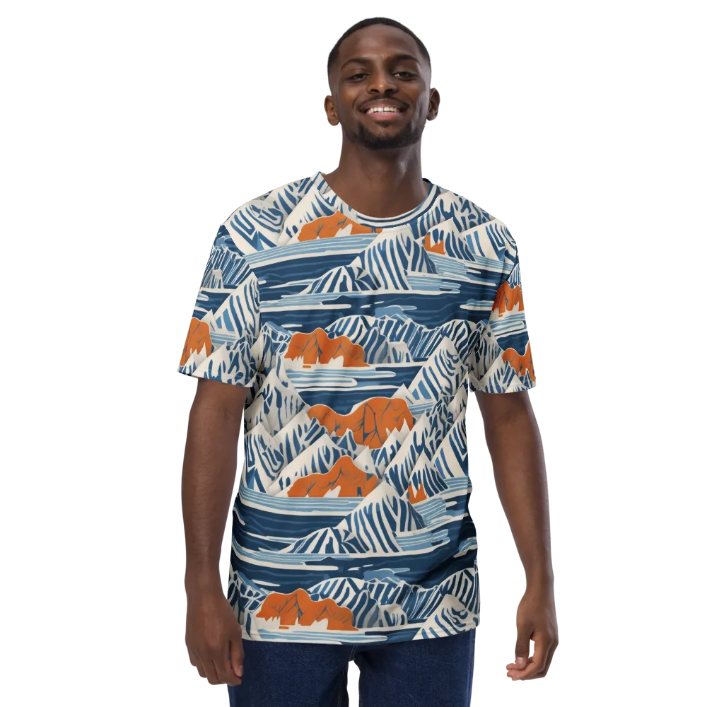 Blue Ridge Drift on Men's Crew Neck T-Shirt — Front
