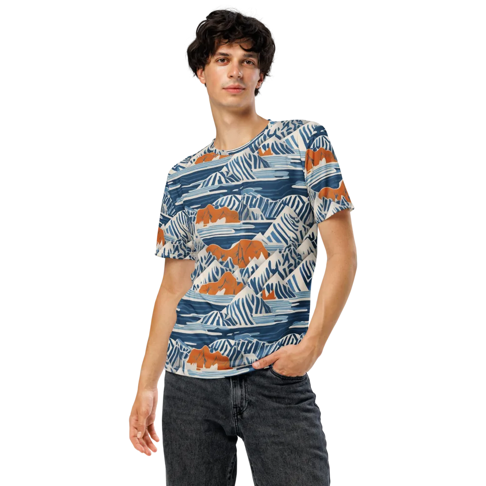Blue Ridge Drift on Men's Crew Neck T-Shirt — Front