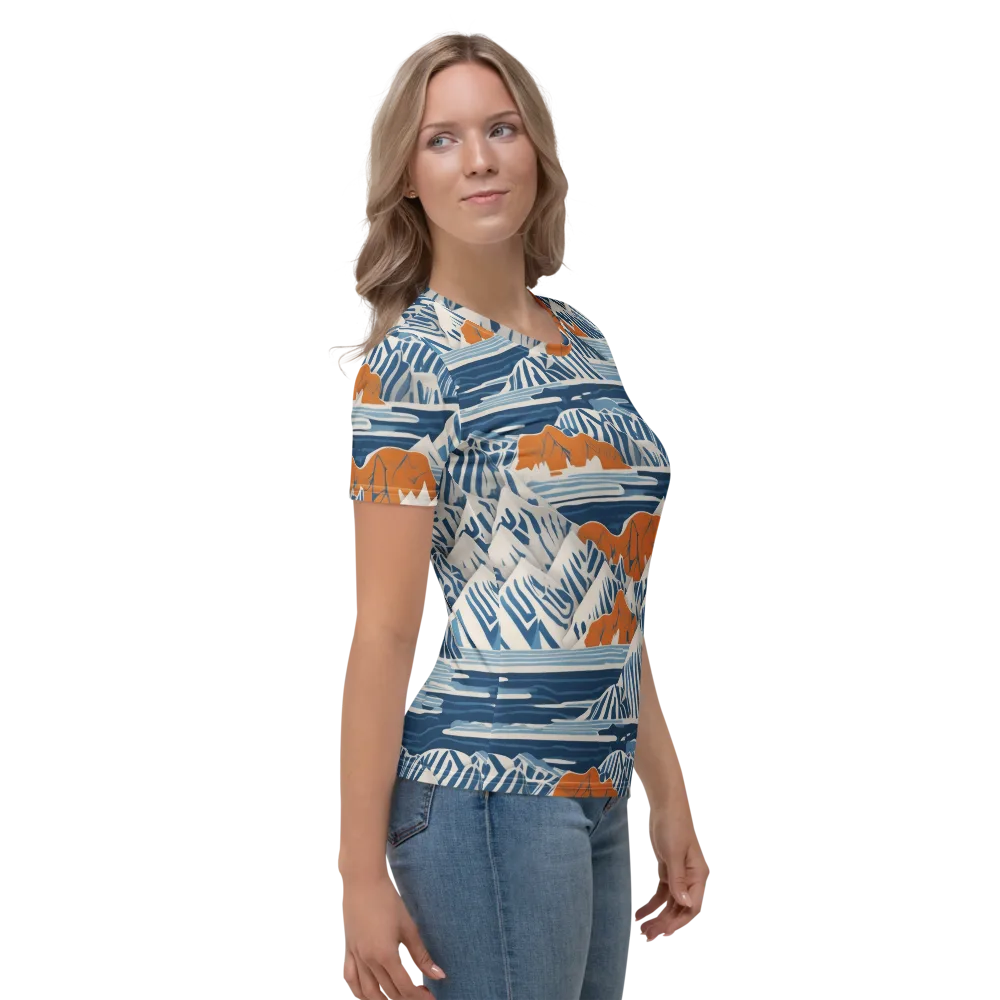 Blue Ridge Drift on Women's Crew Neck T-Shirt — Right