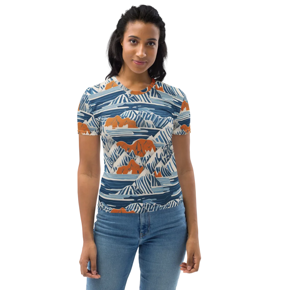 Blue Ridge Drift on Women's Crew Neck T-Shirt — Front