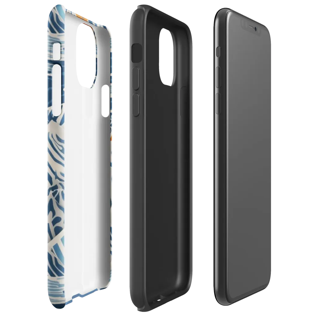 Blue Ridge Drift on Tough Case for iPhone® — Right